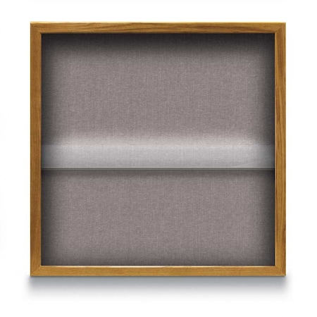United Visual Products Outdoor Enclosed Combo Board, 48"x36", Satin Frame/Green & Medium Grey UVCB4836OD-GREEN-MEDGRY